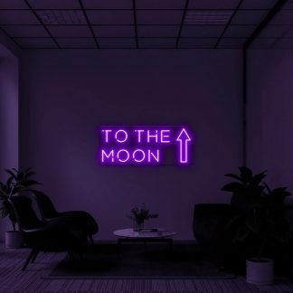 "To the moon" LED Neon Sign - neonaffair