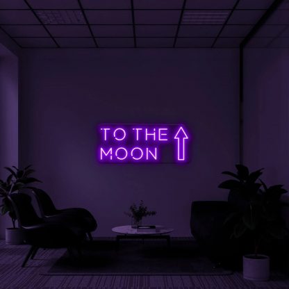 "To the moon" LED Neon Sign - neonaffair