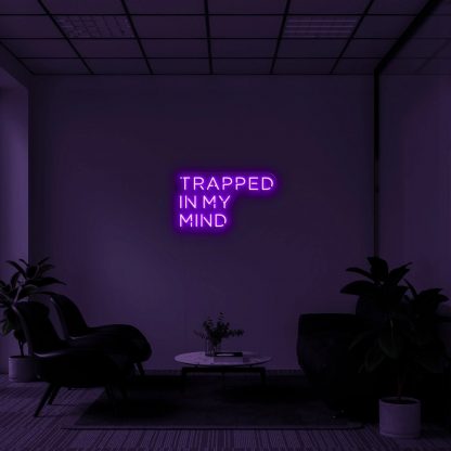 'Trapped In My Mind' LED Neon Sign - neonaffair