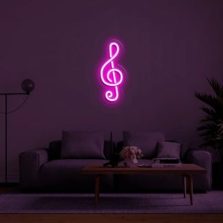 'Treble Clef' LED Neon Sign - neonaffair