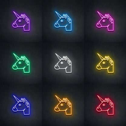 'Unicorn Head' Neon Sign - neonaffair