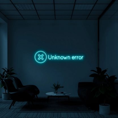 'Unknown Error' Neon Sign - neonaffair