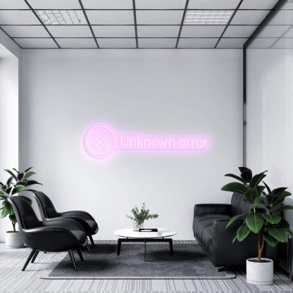 'Unknown Error' Neon Sign - neonaffair