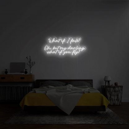 'What If I Fall?' LED Neon Sign - neonaffair