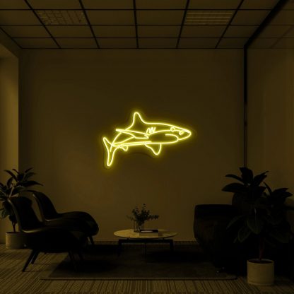 'White Tip Shark' Neon Sign - neonaffair