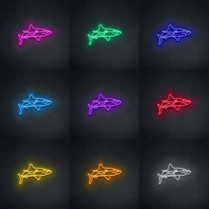 'White Tip Shark' Neon Sign - neonaffair