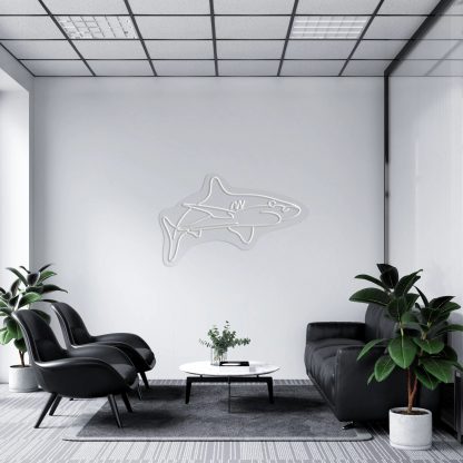 'White Tip Shark' Neon Sign - neonaffair