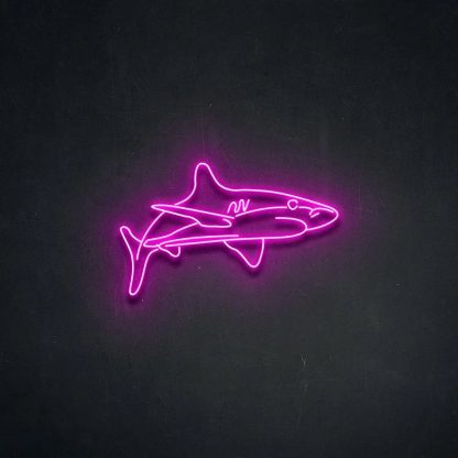 'White Tip Shark' Neon Sign - neonaffair