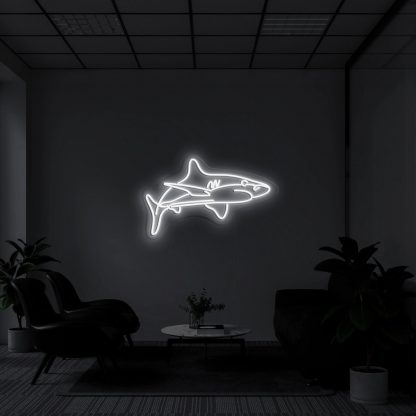 'White Tip Shark' Neon Sign - neonaffair