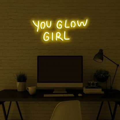 'You glow girl' LED Neon Sign - neonaffair