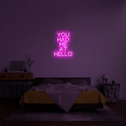 'You Had Me At Hello' Neon Sign - neonaffair