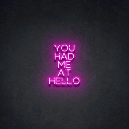 'You Had Me At Hello' Neon Sign - neonaffair