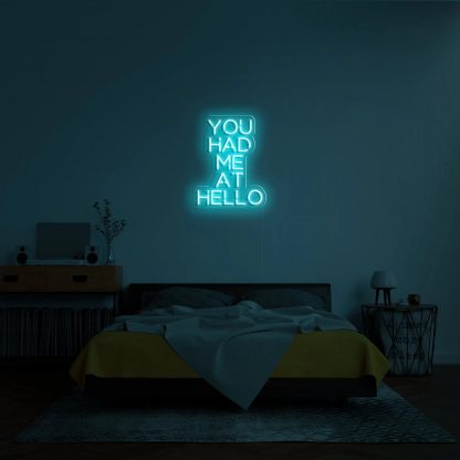 'You Had Me At Hello' Neon Sign - neonaffair