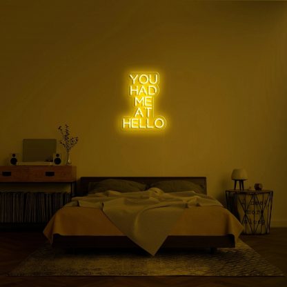 'You Had Me At Hello' Neon Sign - neonaffair