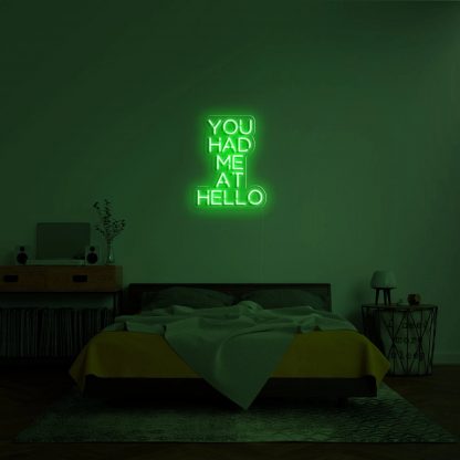 'You Had Me At Hello' Neon Sign - neonaffair