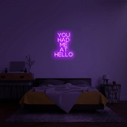 'You Had Me At Hello' Neon Sign - neonaffair