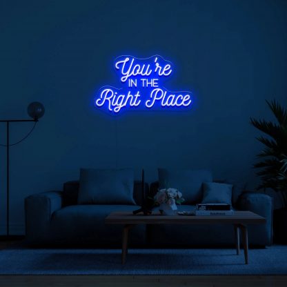 'You're In The Right Place' Neon Sign - neonaffair