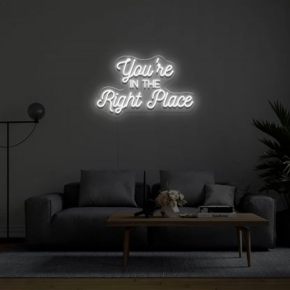 'You're In The Right Place' Neon Sign - neonaffair